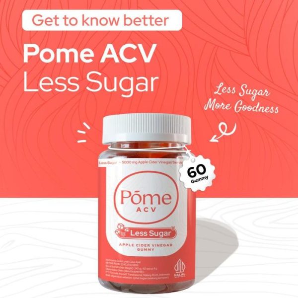 Pome ACV Less Sugar Nikmatnya Cuka Apel dalam Gummy