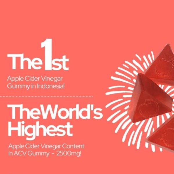 Pome ACV Gummy Dietary Supplement Apple Cider Vinegar Superfood Vegan