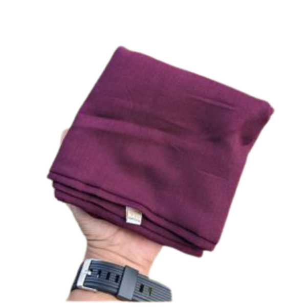 Kerudung Segiempat model Paris Polos Jadul bahan premium warna burgundy