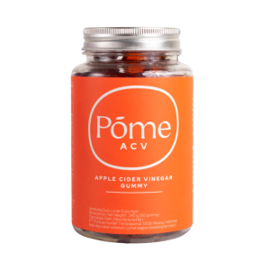 Pome Gummy ACV Botol Cuka Apel Suplemen Diet Vegan (1)